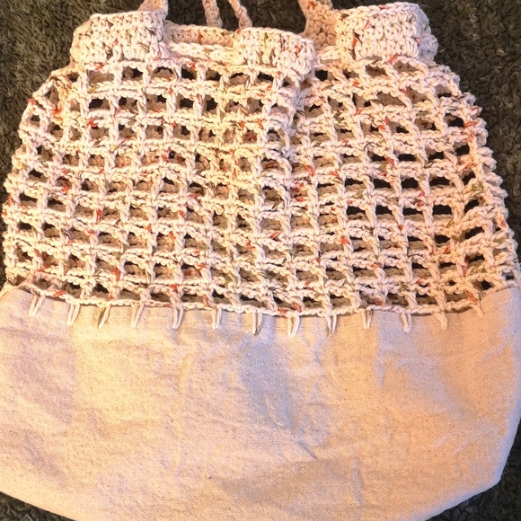 handmade crochet multi purpose 100% cotton bag - Picture 4 of 4